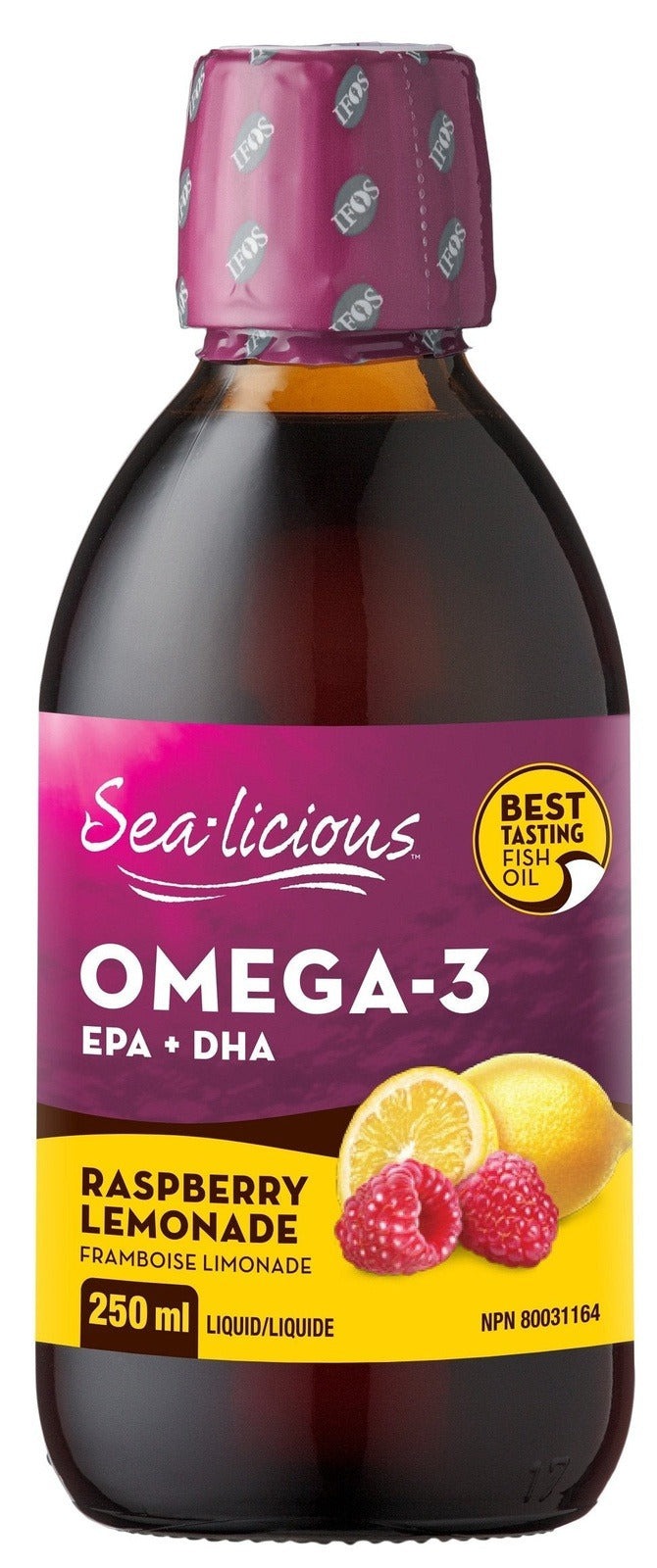 Karlene's Sea-licious Omega-3 with EPA + DHA - Raspberry Lemonade Image 1