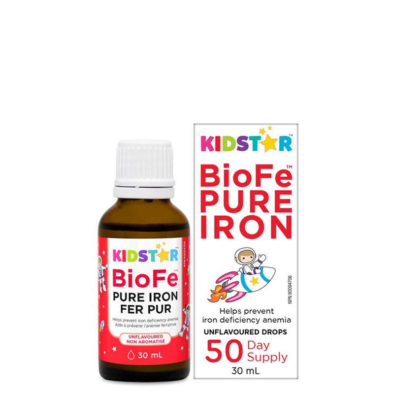 KidStar Nutrients BioFe Pure Iron Drops - Unflavoured 30 mL Image 1