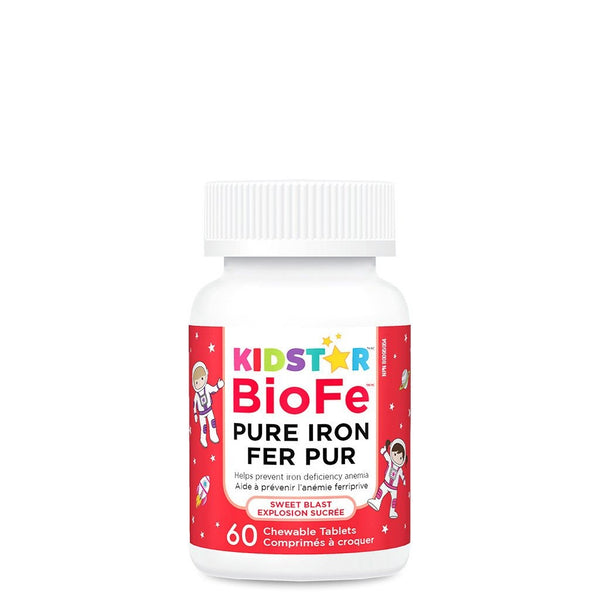 KidStar Nutrients BioFe Pure Iron - Sweet Blast 60 Chewable Tablets Image 1