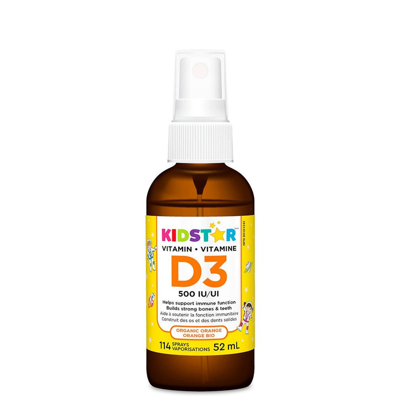 KidStar Nutrients Vitamin D3 Spray - Organic Orange 52 mL Image 1