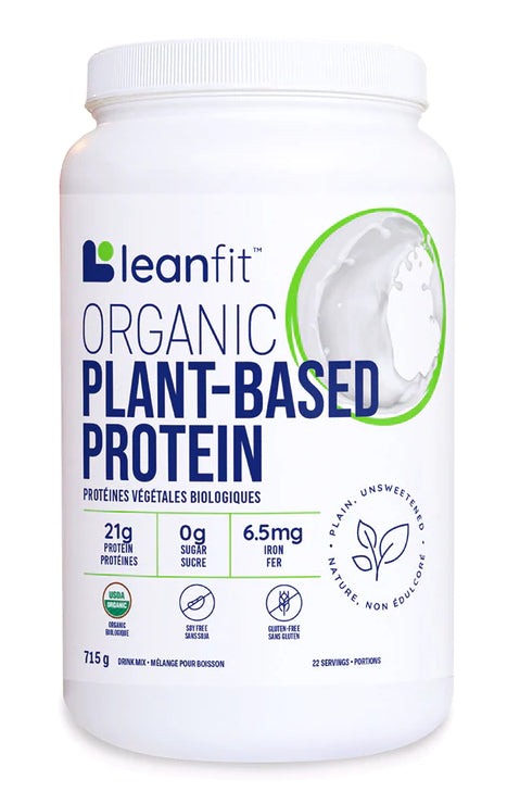 Leanfit Organic Plant-Based Protein - Plain Unsweetened 715 g Image 1