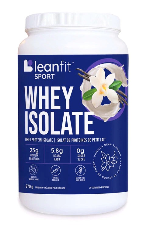 Leanfit Sport Whey Protein Isolate - Vanilla Bean 870 g Image 1