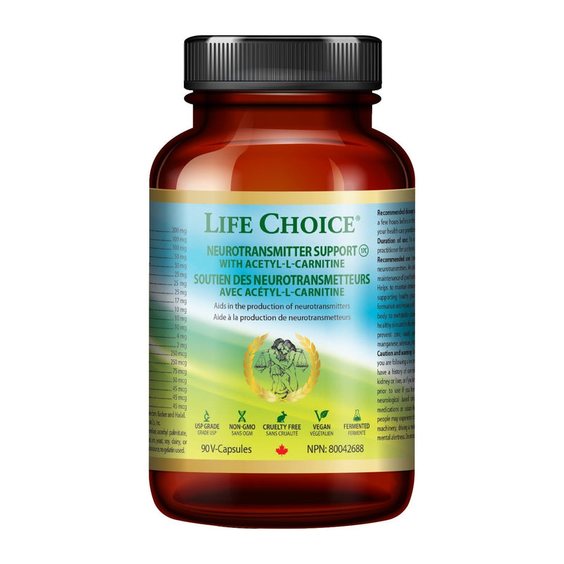 Life Choice Neurotransmitter Support with Acetyl-L-Carnitine 90 VCaps Image 1