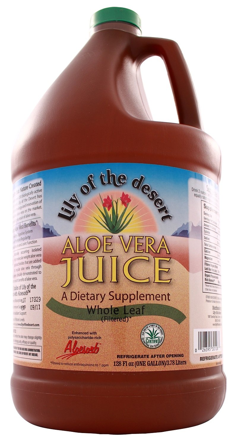 Lily of the Desert Aloe Vera Juice - Whole Leaf Plastic Bottle Image 2