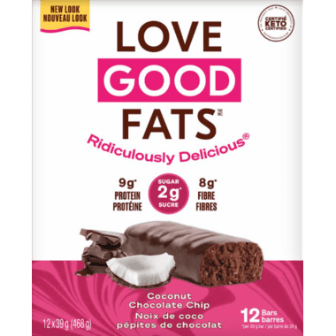 Love Good Fats Bars - Coconut Chocolate Chip Image 2