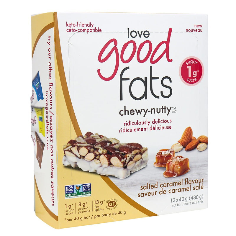 Love Good Fats Chewy-Nutty Keto Bars - Salted Caramel Image 2