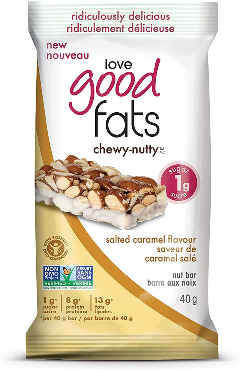 Love Good Fats Chewy-Nutty Keto Bars - Salted Caramel Image 3