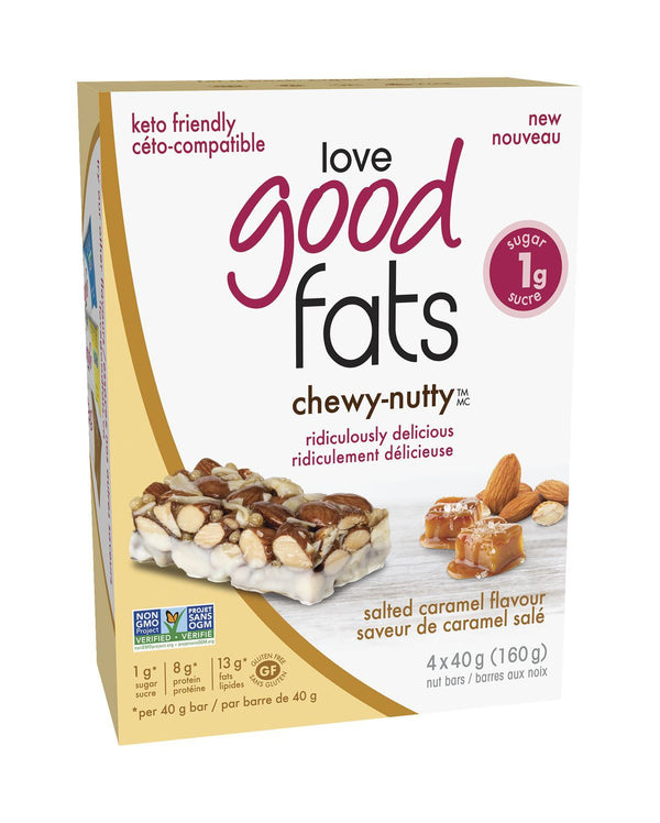 Love Good Fats Chewy-Nutty Keto Bars - Salted Caramel Image 1