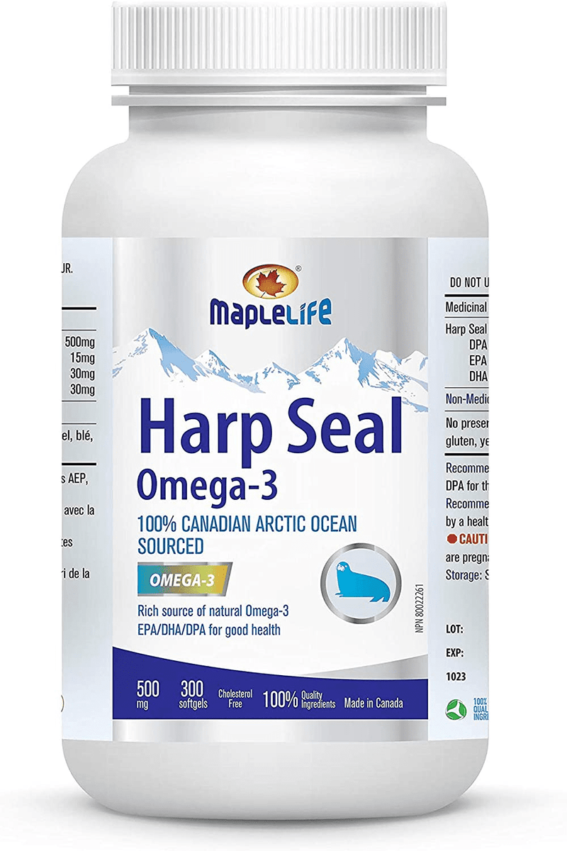 MapleLife Harp Seal 500 mg Omega-3 300 Softgels Image 1