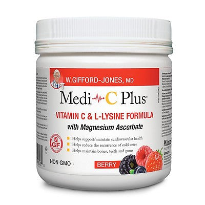 Medi-C Plus Vitamin C & L-Lysine Formula - Berry 300 g Image 1