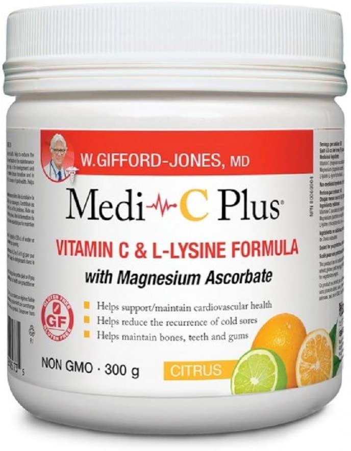 Medi-C Plus Vitamin C & L-Lysine Formula with Magnesium Ascorbate - Citrus Image 2