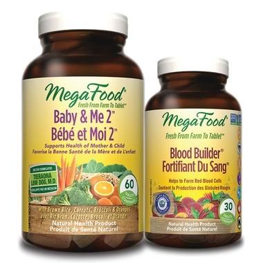 MegaFood Baby & Me 2 With FREE Blood Builder 60 + 30 Tablets Image 1