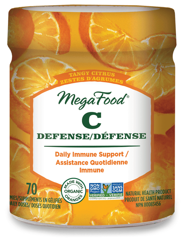 MegaFood C Defense - Tangy Citrus 70 Gummies Image 1