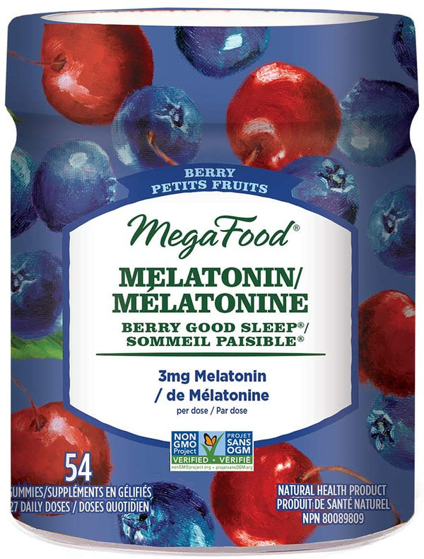 MegaFood Melatonin Berry Good Sleep 54 Gummies Image 1