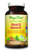 MegaFood Vitamin D3 1000 IU BONUS SIZE 72 Tablets Image 1