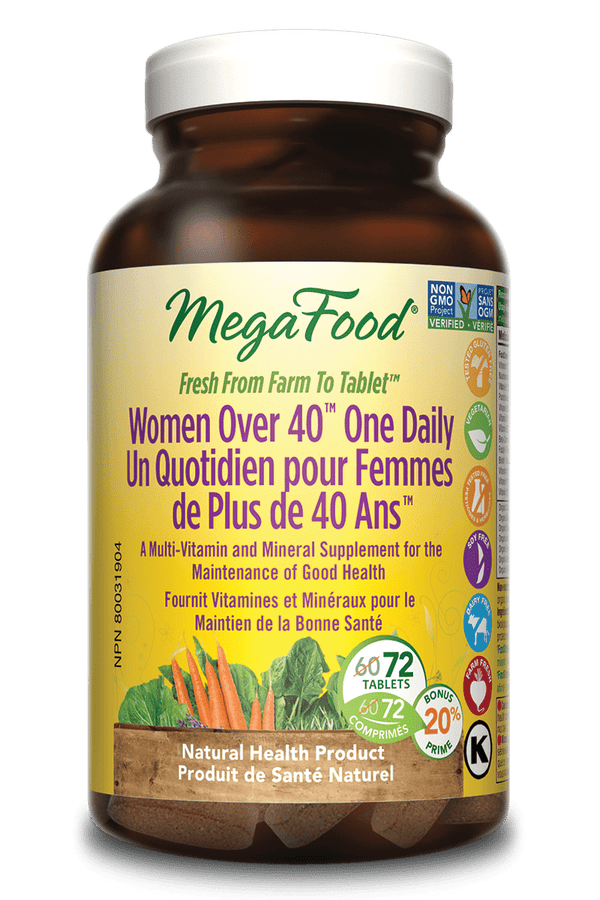 MegaFood Women Over 40 One Daily BONUS SIZE 72 Tablets Image 1