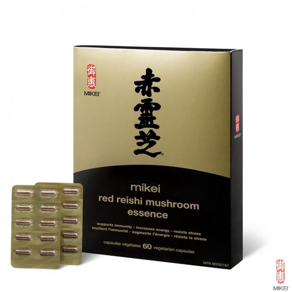 Mikei Red Reishi Mushroom Essence 60 VCaps Image 1