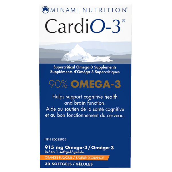 Minami Nutrition CardiO-3 Omega-3 Fish Oil - Orange (30 Softgels)