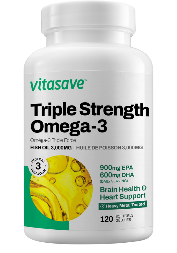 Vitasave Omega-3 Triple Strength (120 Softgels)