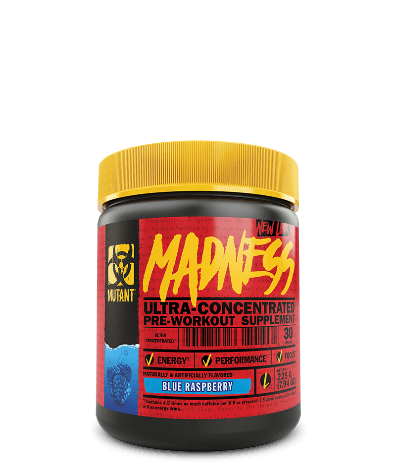 Buy Mutant MADNESS Pre-Workout Supplement - Blue Raspberry (225 g) for ...