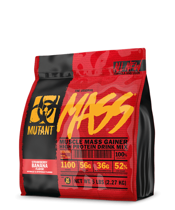 Mutant MASS High Protein Drink Mix - Strawberry Banana 5 lbs Image 1