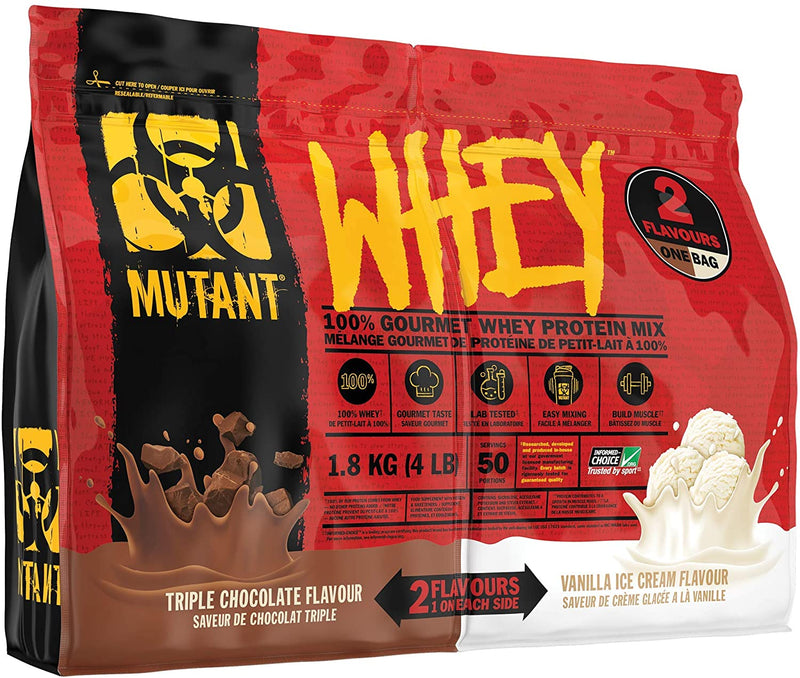 Mutant WHEY Protein Mix - Triple Chocolate and Vanilla Ice Cream 4 lbs Image 1