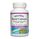 Natural Factors Stress-Relax Mental Calmness supplement bottle, 125 mg, containing 60 vegetarian capsules, designed to support relaxation and reduce stress naturally.