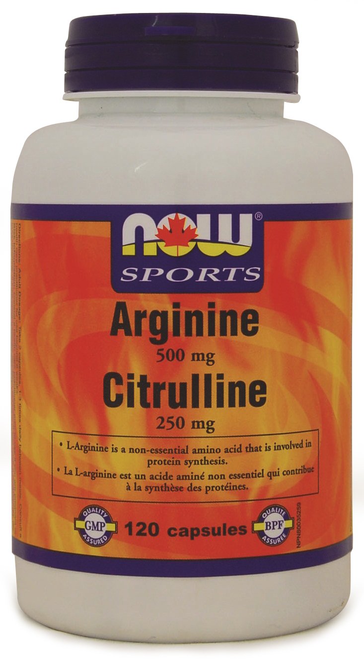 NOW Arginine & Citrulline 120 VCaps Image 1