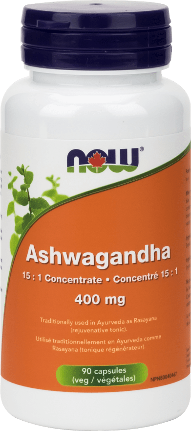 NOW Ashwagandha 400 mg 90 VCaps Image 1