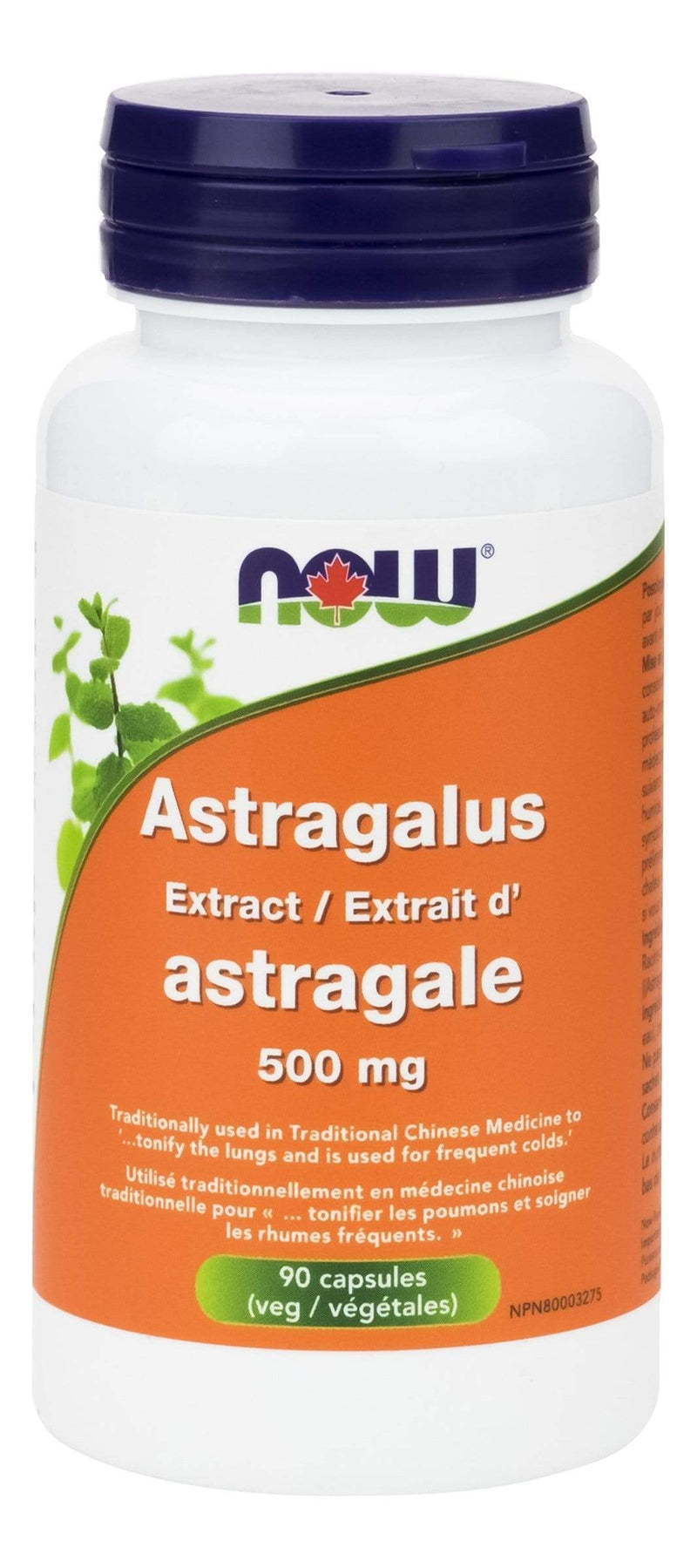 NOW Astragalus Extract 500 mg 90 VCaps Image 1