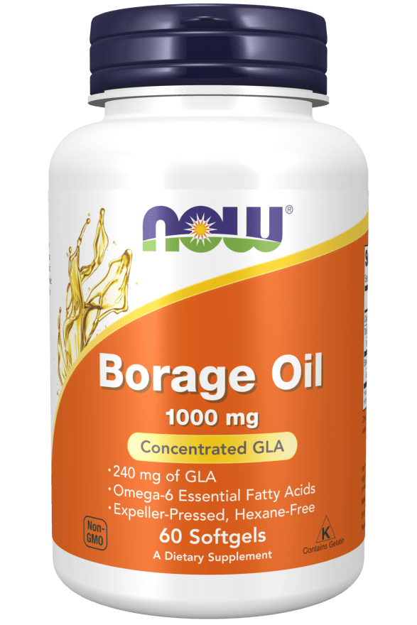 NOW Borage Oil 1000 mg Softgels Image 1