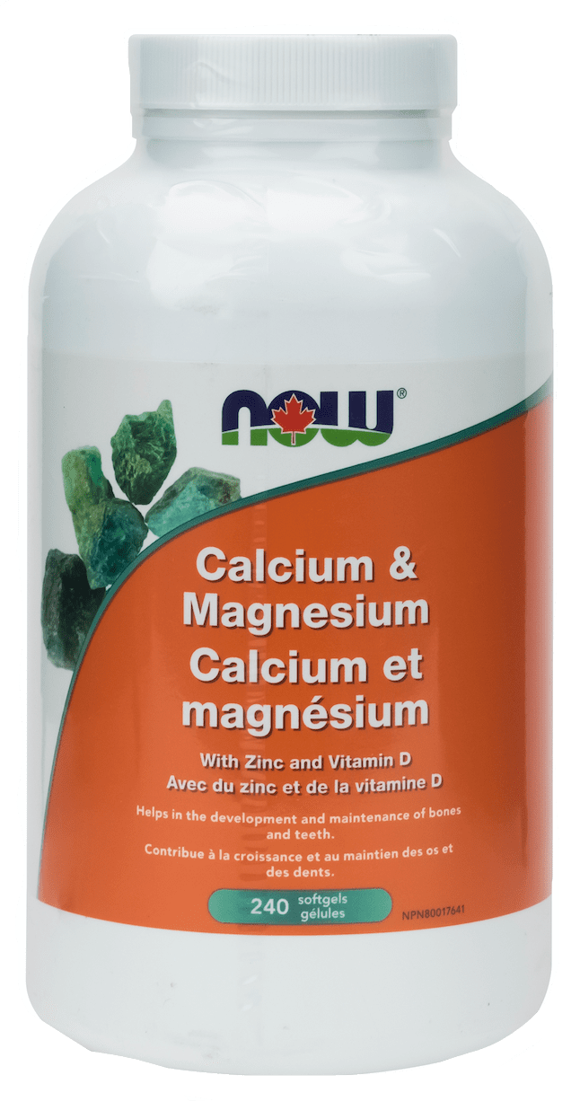 NOW Calcium & Magnesium + D Softgels Image 2