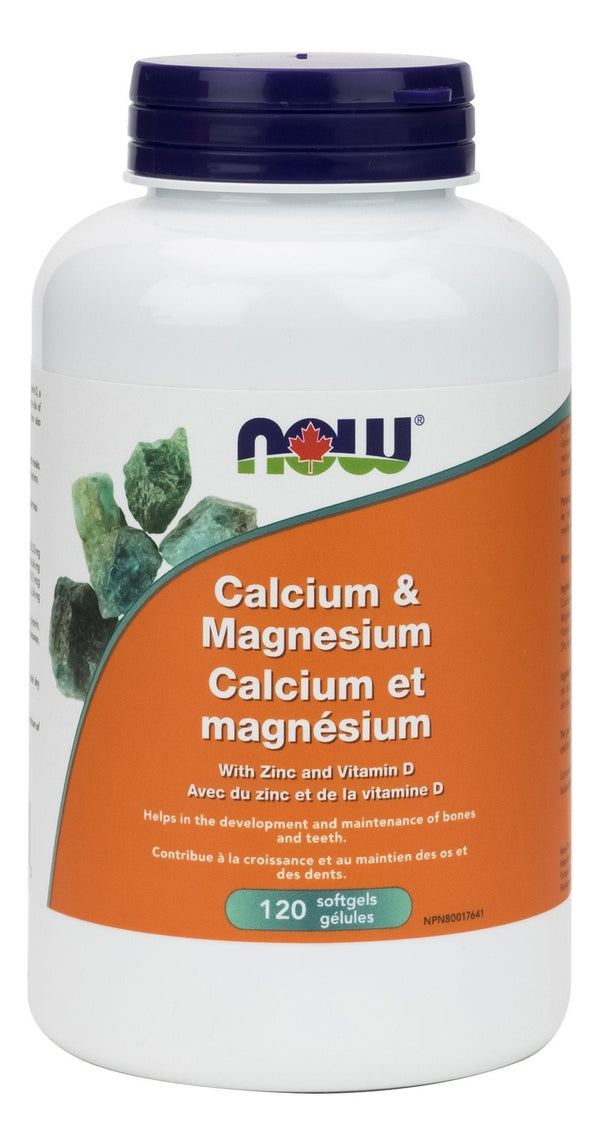 NOW Calcium & Magnesium + D Softgels Image 1