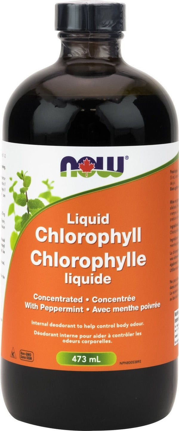 NOW Chlorophyll Liquid + Peppermint 473 mL Image 1