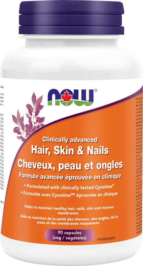 NOW Clinically Advanced Hair, Skin & Nails 90 VCaps Image 1