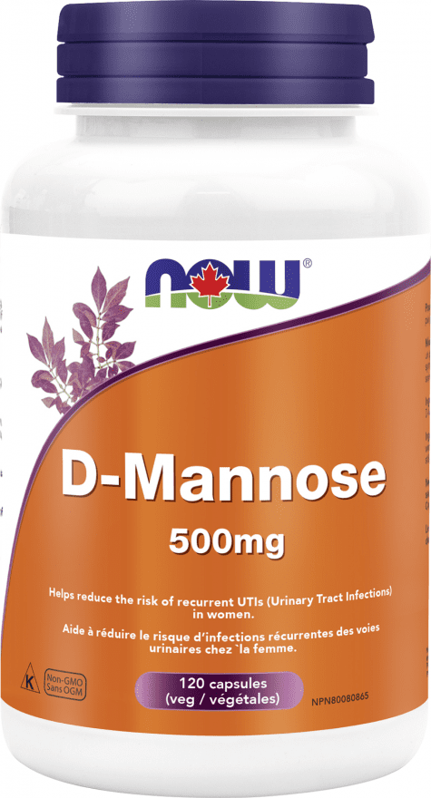 NOW D-Mannose 500 mg 120 VCaps Image 1