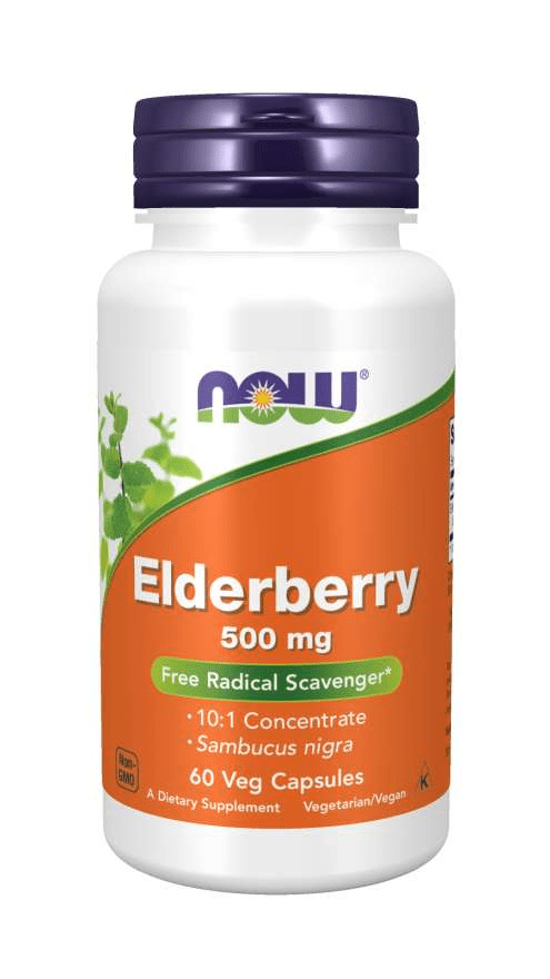 NOW Elderberry 500 mg 60 VCaps Image 1