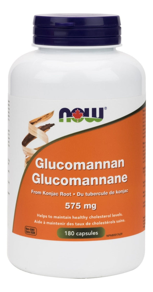 NOW Glucomannan 575 mg from Konjac Root 180 Capsules Image 1