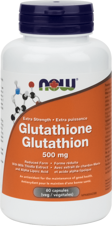 NOW Glutathione Extra Strength 500 mg 60 VCaps Image 1