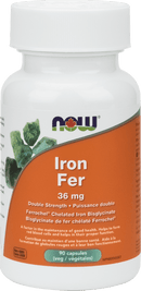 NOW Iron Bisglycinate 36 mg 90 VCaps Image 1