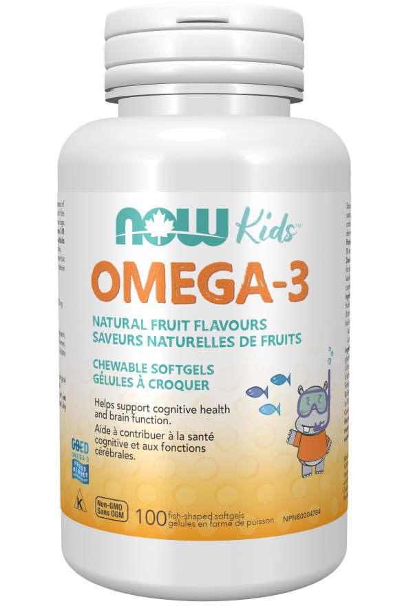 NOW Kids Omega-3 - Natural Fruit Flavours Chewable Softgels Image 1