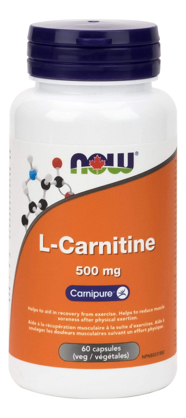NOW L-Carnitine 500 mg Capsules Image 1