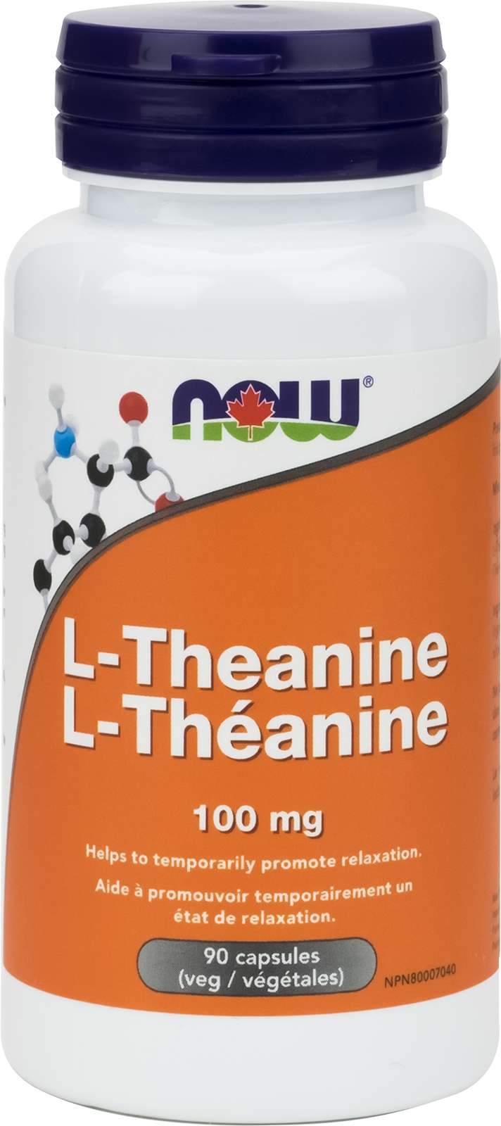 NOW L-Theanine 100 mg 90 VCaps Image 1