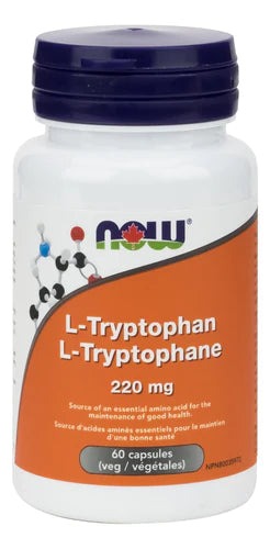 NOW L-Tryptophan 220 mg 60 VCaps Image 1