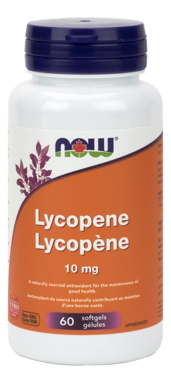 NOW Lycopene 10 mg 60 Softgels Image 1
