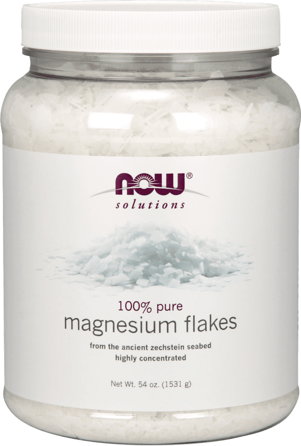 NOW Magnesium Flakes 3.37 lbs Image 1