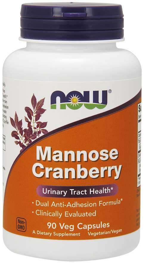 NOW Mannose Cranberry 90 VCaps Image 1