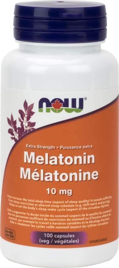 NOW Melatonin 10 mg 100 VCaps Image 1