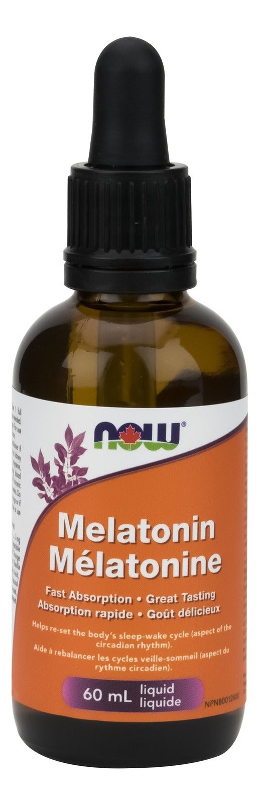 NOW Melatonin Liquid 60 mL Image 1