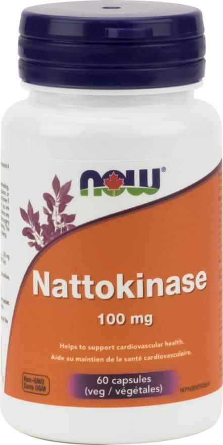 NOW Nattokinase 100 mg 60 VCaps Image 1